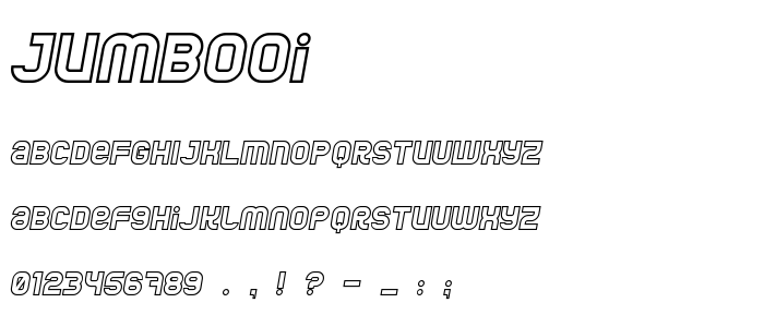 Jumbooi font