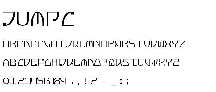 Jumpc font