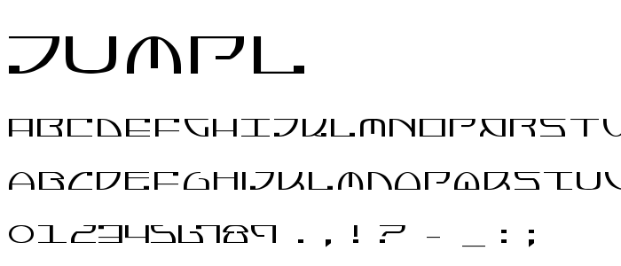 Jumpl font