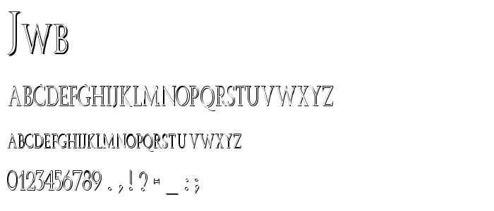 Jwb font