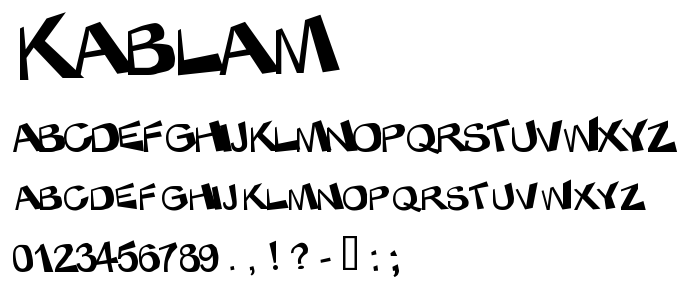 Kablam font