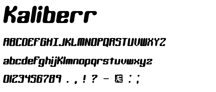 Kaliberr font