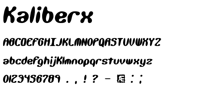 Kaliberx font