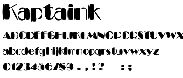 Kaptaink font