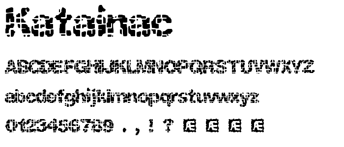 Katainac font