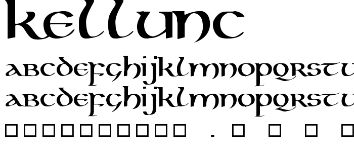 Kellunc font