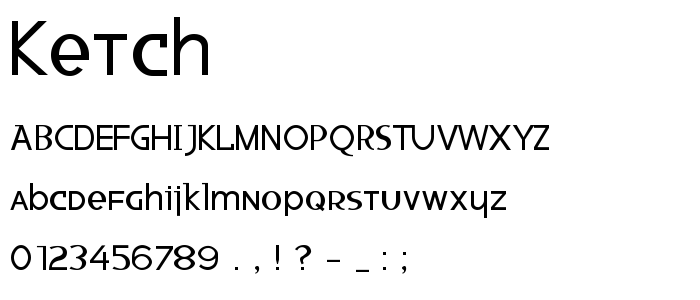 Ketch font