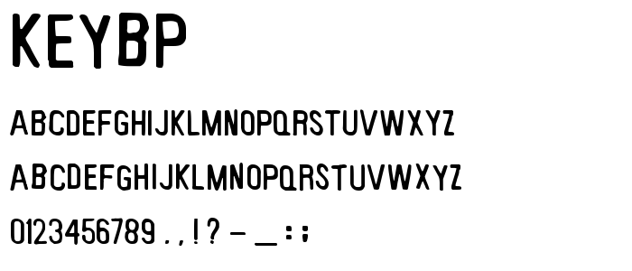 Keybp font