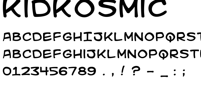 Kidkosmic font