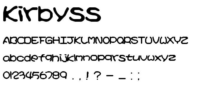 Kirbyss font