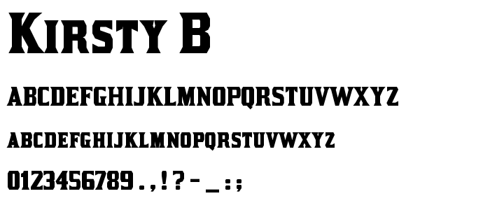 Kirsty_B font
