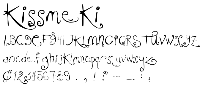 Kissmeki font