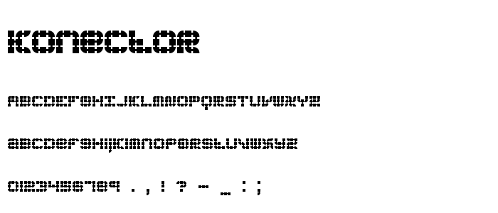 Konector font