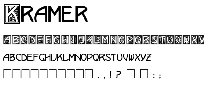 Kramer font