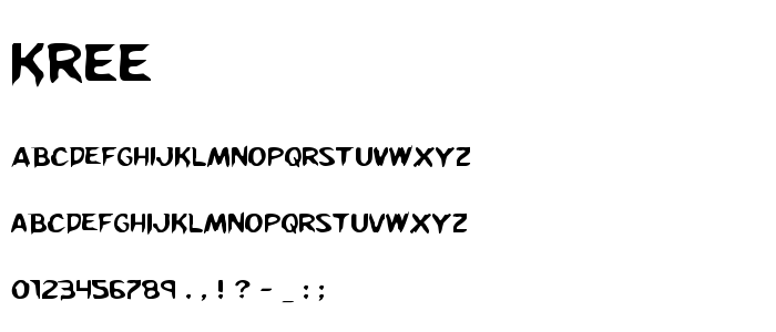 Kree font