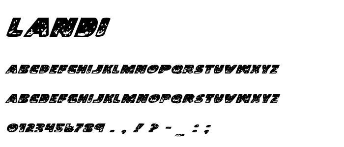 Landi font