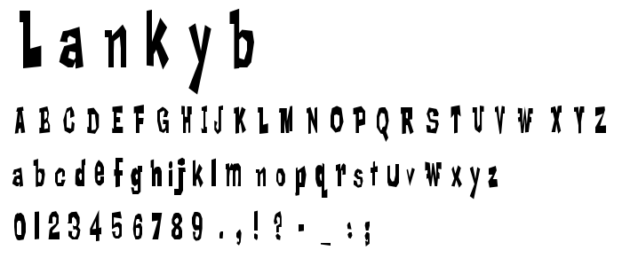 Lankyb font