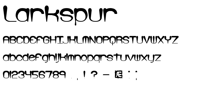 Larkspur font