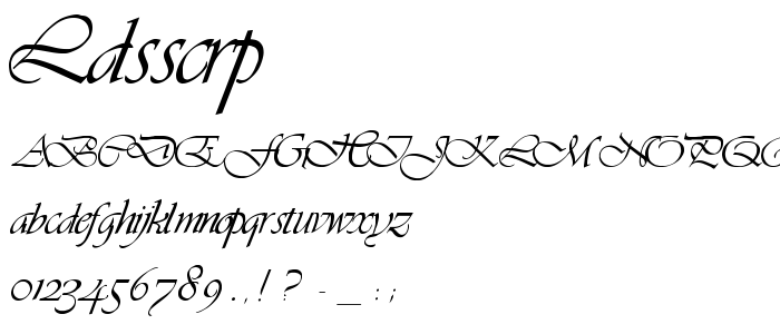 Ldsscrp font