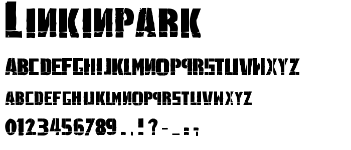 Linkinpark font