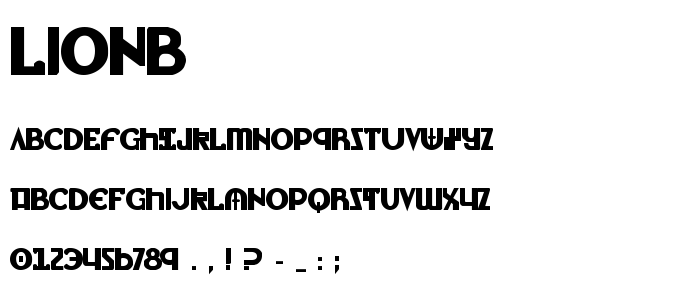 Lionb font