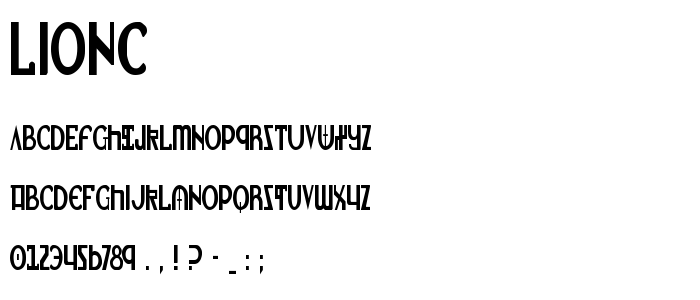 Lionc font