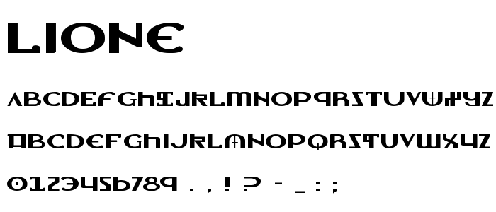 Lione font