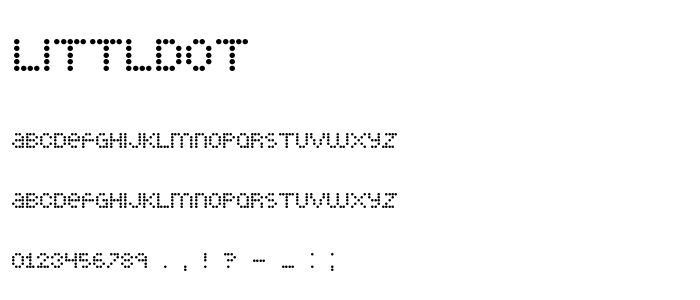 Littldot font