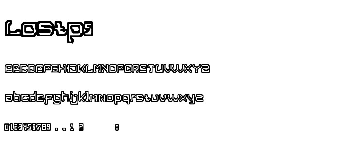 Lostp5 font