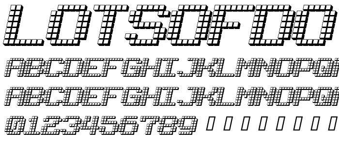 Lotsofdotz font