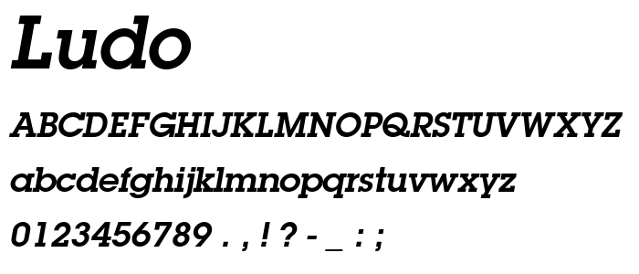 Ludo font