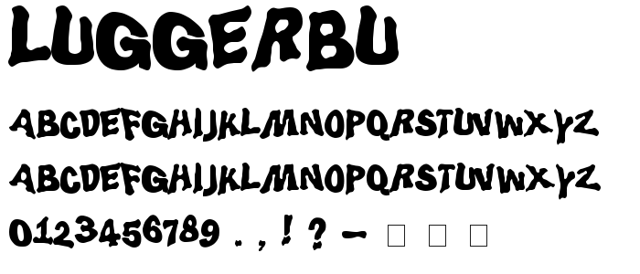 Luggerbu font