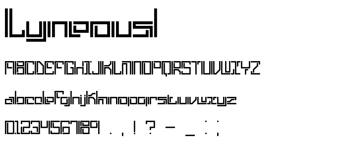Lyneousl font