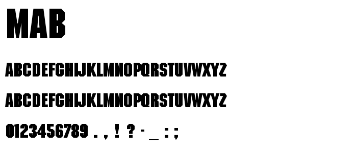 Mab font