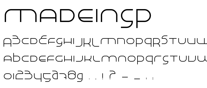 Madeinsp font