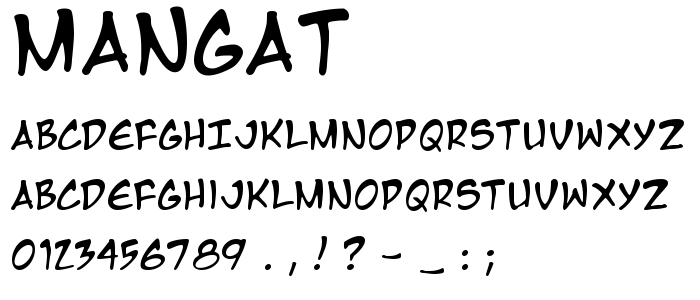 Mangat font