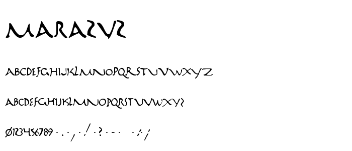 Mara2v2 font