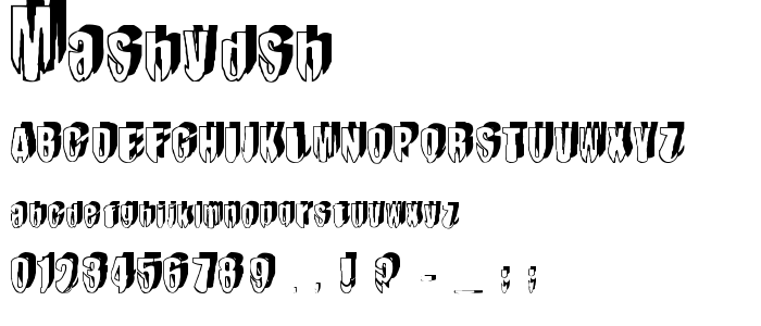 Mashydsh font