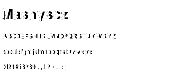 Mashyscz font