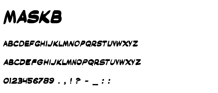 Maskb font