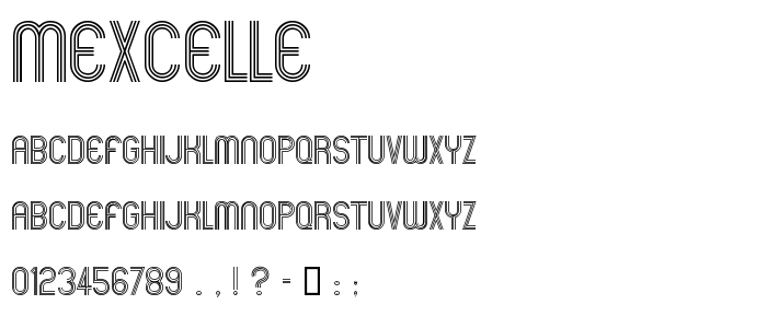 Mexcelle font