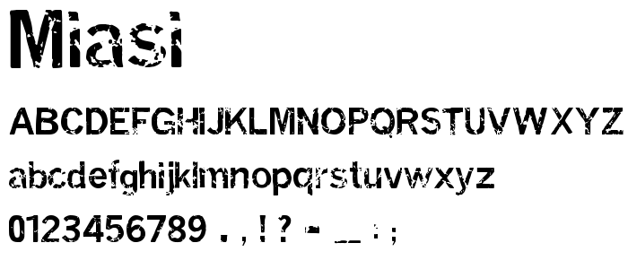 Miasi font