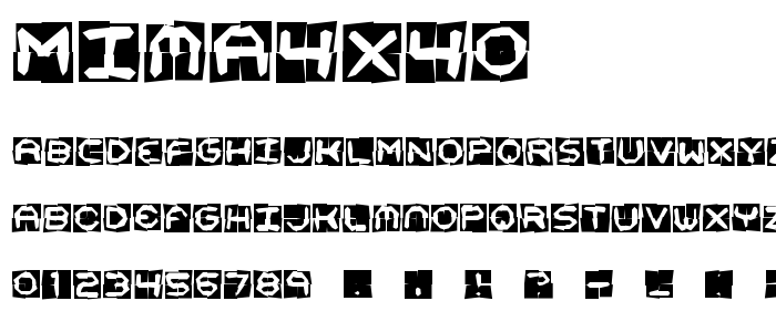 Mima4x4o font