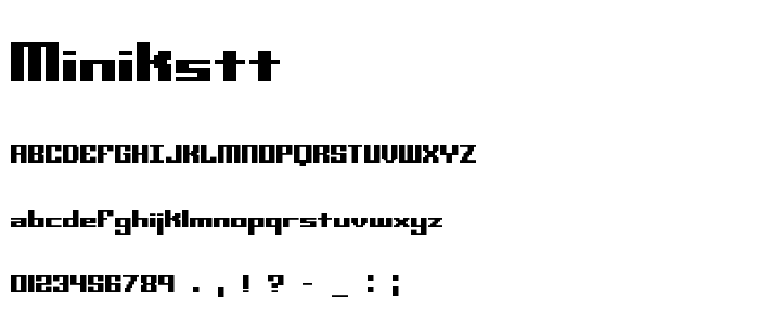 Minikstt font