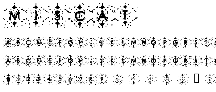 Miscat font