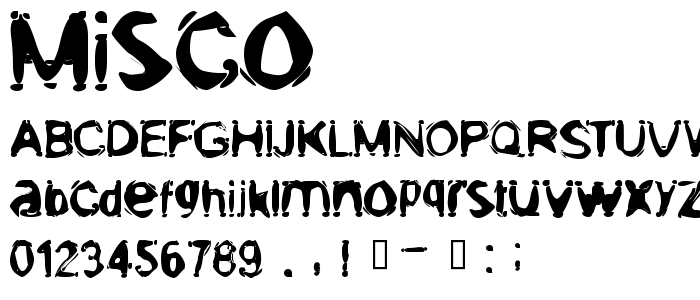 Misco font