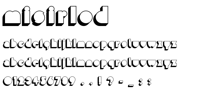 Misirlod font