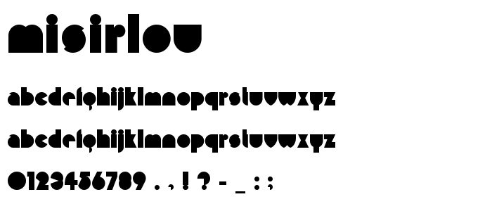 Misirlou font