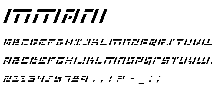 Mmani font