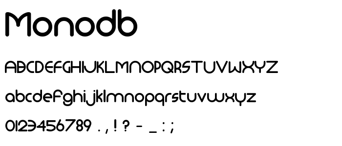 Monodb font